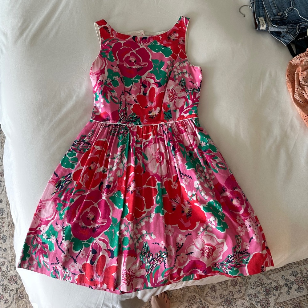 Lily Pulitzer Pink/Red Print Dress, Size: 6